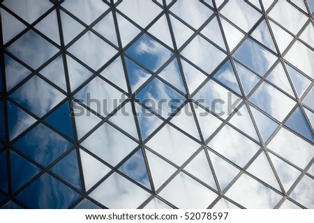 technology abstract building glass background