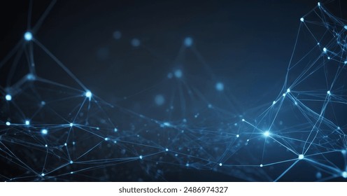 Technology backdrop showing a web of interconnected glowing nodes. Modern and sophisticated background for banners, posters and social media. - Powered by Shutterstock