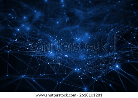 Technology background, Abstract line network