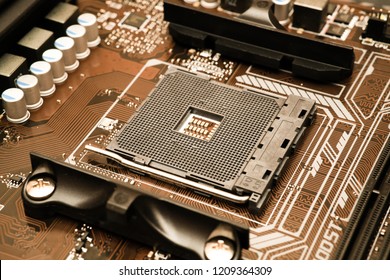 Technology background with computer server semiconductor processors CPU concept blue circuit board texture - Powered by Shutterstock - Get 15% off with code: PIKWIZARD15