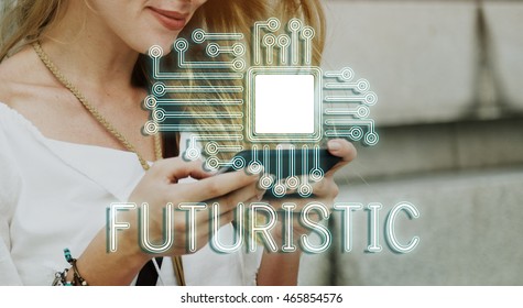 Technology Circuit Processor Innovation Network Concept