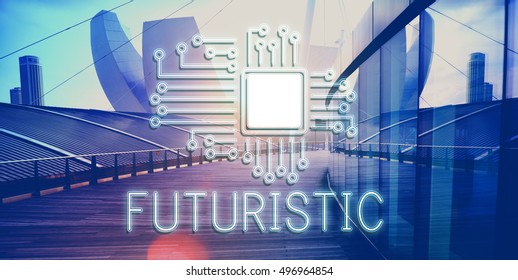 Technology Circuit Processor Innovation Network Concept