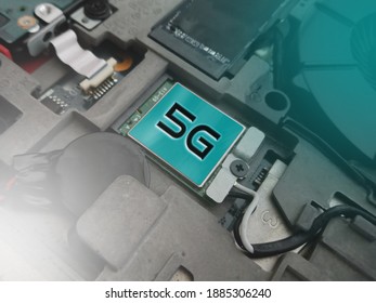 Technology concept of 5G implementation in networking.