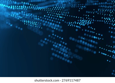 Technology concept background and blue particles background - Powered by Shutterstock - Get 15% off with code: PIKWIZARD15