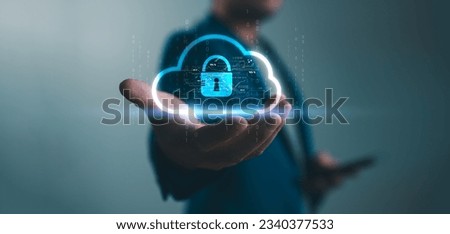 Technology Concept of cybersecurity, information security and encryption, secure access to user's personal information, secure Internet access, cybersecurity. User privacy security and encryption