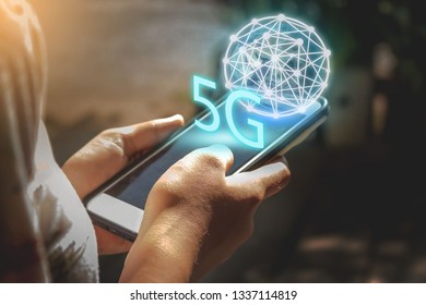 Technology Develops Networking in 5G Systems, Element of this image furnished by Nasa
