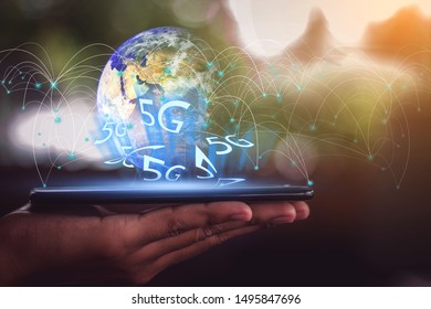 Technology Develops Networking in 5G Systems, Element of this image furnished by Nasa