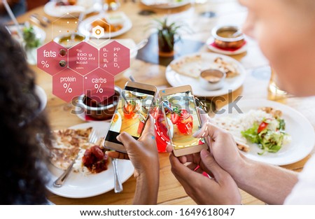 Similar – Image, Stock Photo Glasses with Strawberries and Mango Smoothies