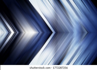 Technology future arrows abstract background, moving forward concept. Abstract blue light arrow speed power technology futuristic background illustration. Motion lines