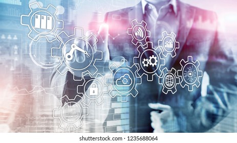 Technology Innovation Process Automation Smart Industry Stock Photo ...