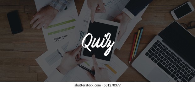 TECHNOLOGY INTERNET TEAMWORK QUIZ CONCEPT