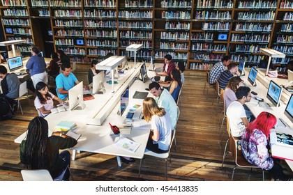 Technology Library Student Learning Concept