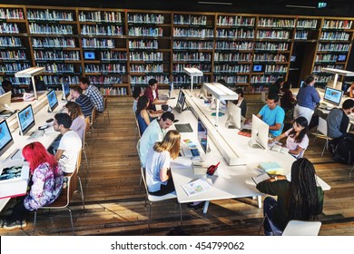 Technology Library Student Learning Concept - Powered by Shutterstock