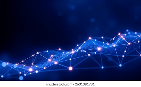 Technology Network Background.Abstract dot white blue pattern gradient texture technology background - Powered by Shutterstock - Get 15% off with code: PIKWIZARD15