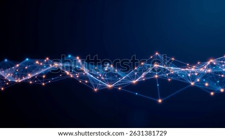 Technology Network Background.Abstract dot white blue pattern gradient texture technology background