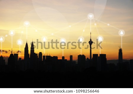 Similar – Image, Stock Photo BERLIN SKYLINE VS. SUNSET