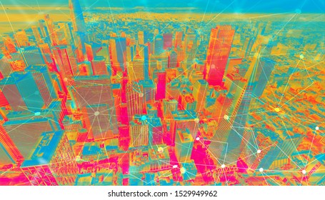 Technology neural network connectivity gradient San Francisco background - Powered by Shutterstock - Get 15% off with code: PIKWIZARD15