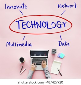 Technology Process Innovate Network Data Concept