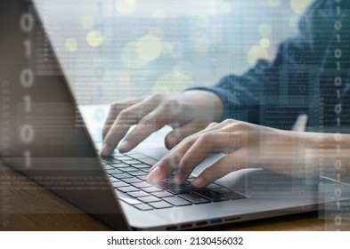 Technology programmers are tinkering with cybersecurity, website design and social security. in the concept of cyber technology