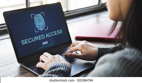 Technology Security Fingerprint Password Concept