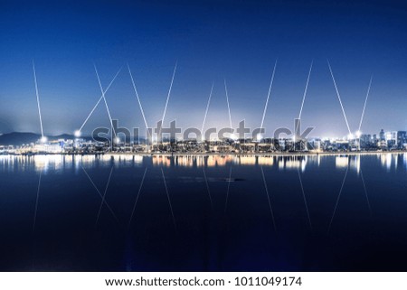 Similar – most beautiful city skyline