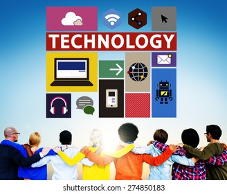 Technology Social Media Networking Online Digital Stock Photo 274850183 ...