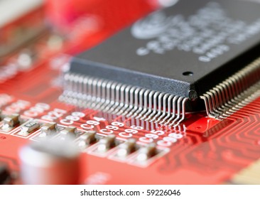 Technology - view of a mother board.