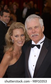 TED TURNER & Date At The 76th Annual Academy Awards In Hollywood. February 29, 2004