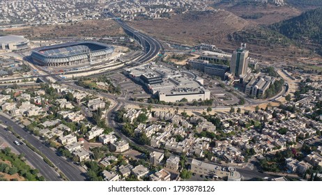 Teddy And Arena Stadium In Jerusalem Aerial View
Malha Neighbourhood And Arena Basketball Stadium, South West Jerusalem, Israel
