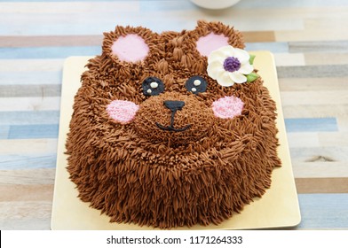 Teddy Bear Birthday Cakes With Afternoon Tea Set