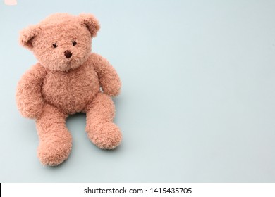 Teddy Bear Blue Background Stock Photo 1415435705 | Shutterstock