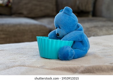 Teddy Bear Caught Eating Snacks