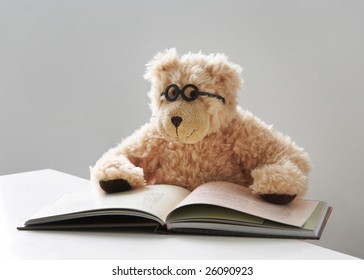 teddy bear with specs