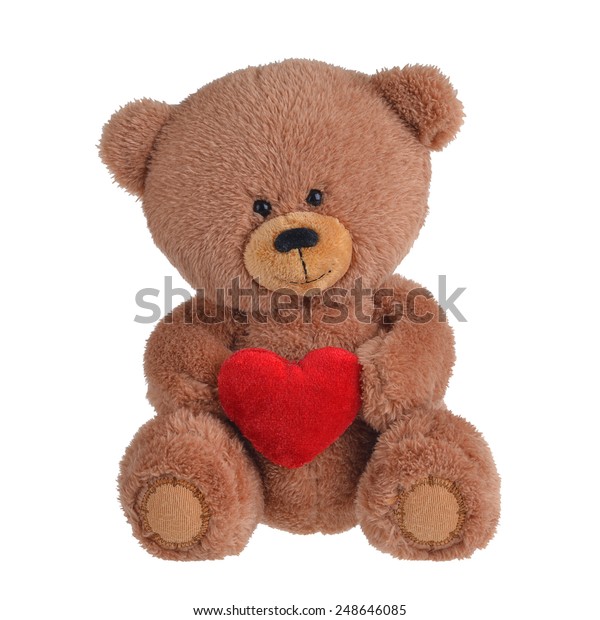 small teddy with heart