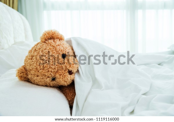 sleeping teddy bear bed