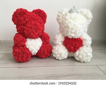 Teddy Bear Made By Flowers High Res Stock Images Shutterstock