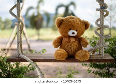 Teddy Bear On Swing Stock Photo Shutterstock