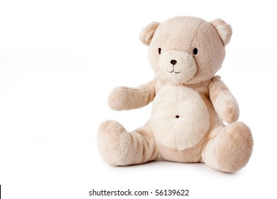 Teddy Bear On White Background