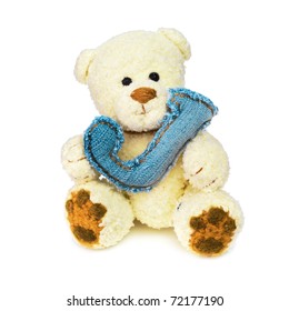 teddy bear with alphabet