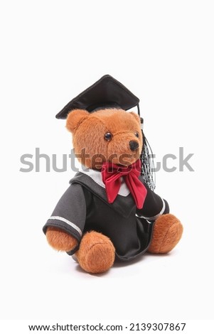 Teddy Bear Plush Doll Dressed in Graduation Costume