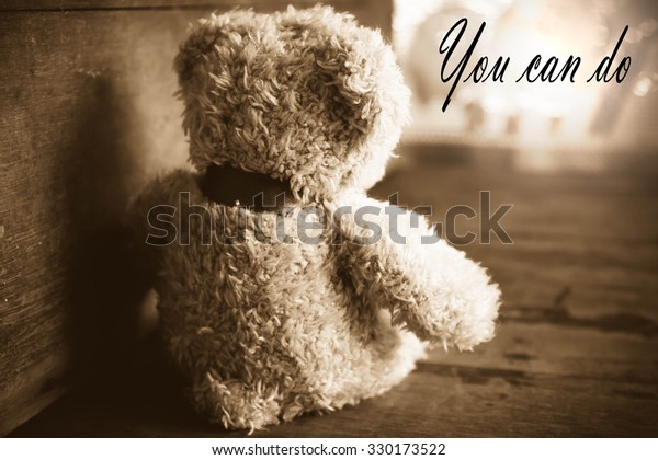 Teddy Bear Sad Roomlove Conceptstill Life Stock Photo Edit Now