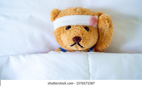 injured teddy bear