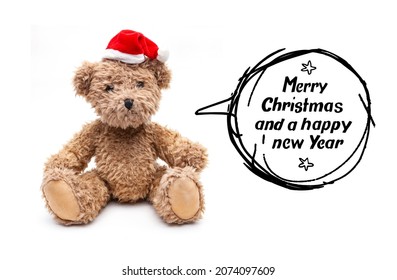 Teddy bear with speech bubble 