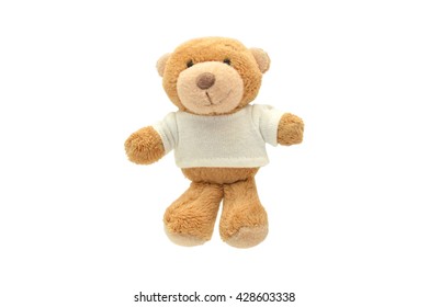 Teddy Bear Stuff Animal Toy Isolated On White Background