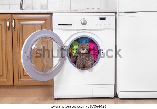 teddy bear washing machine