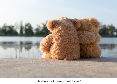 Teddy Bear Watching Sunset Stock Photo 356487167 | Shutterstock