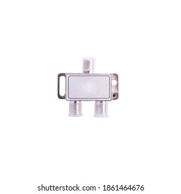 tee for electrical cables isolate on white background