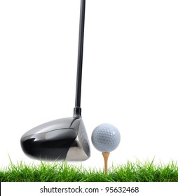 Tee Off On White Background