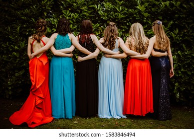 Teen Age Girls Going To Prom.