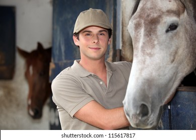 Teen In Equestrian Center